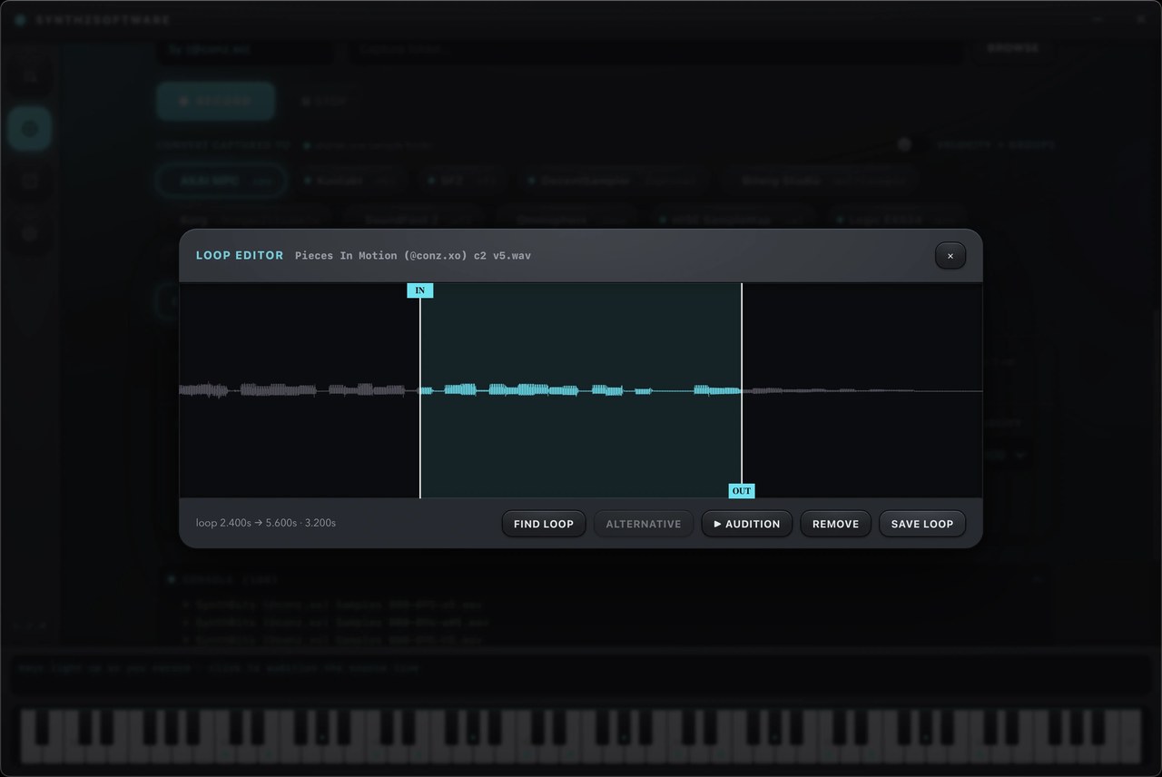 The loop-point editor